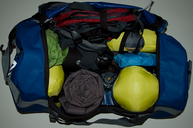 Packed Bag for motorcycle